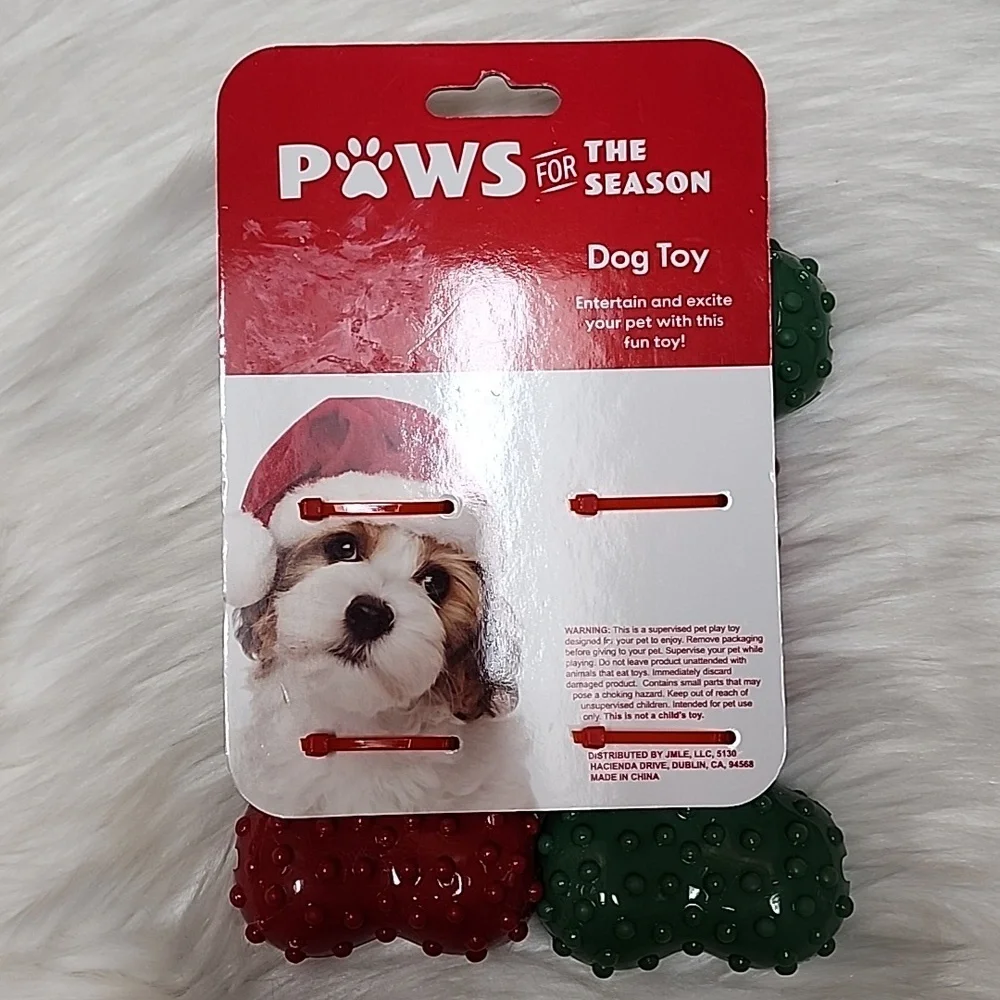 Red & Green Dog Chew Toys - New with Tags - Set Of 2